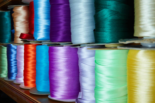 istock Vivid colorful satin double folded bias tape 1315041219