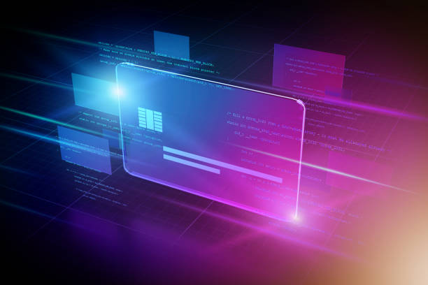 istock Credit card abstract background illustration - 3d rendering 1315042548