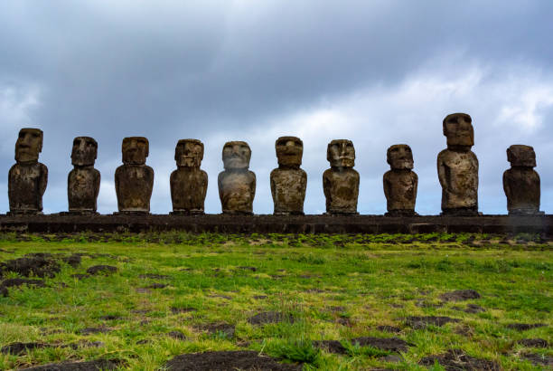 istock Moais at Ahu Tongariki, the largest ahu on Easter Island (Rapa Nui), Chile 1315045792
