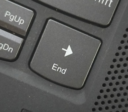 The function of the End button is the opposite of the function of the home button. The End key on the keyboard is used to move the cursor to the last right side of a line of worksheet writing. If the End key is used in conjunction with the Ctrl key, the cursor will move to the rightmost end of the worksheet.