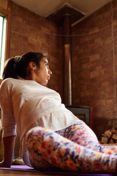 istock Pregnant woman doing yoga 1315062187