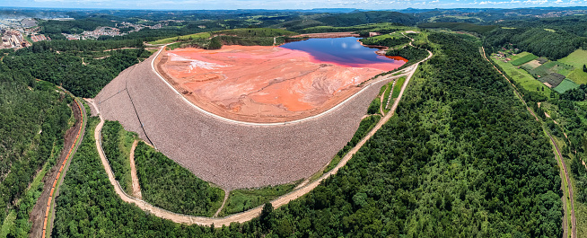 Aluminum tailings containment dam