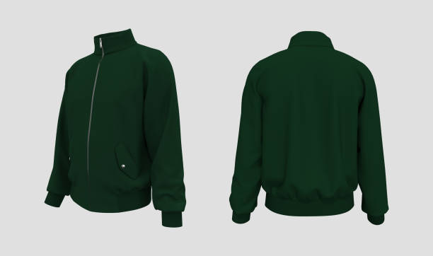 istock Blank tracktop jacket mockup in front and side views 1315090346