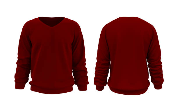 istock Blank sweatshirt mock up template in front, and back views 1315090398