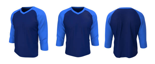 istock Long sleeves raglan t-shirt mockup 1315091231