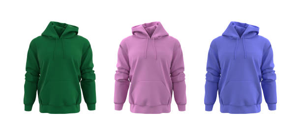 istock Blank hooded sweatshirt mockup for print, isolated on white background 1315091310
