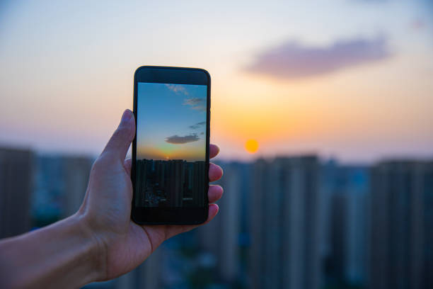 istock Photographing city sunset 1315102027