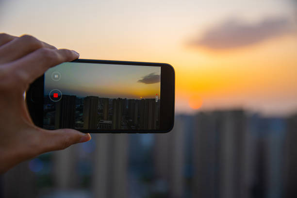 istock Photographing city sunset 1315102031