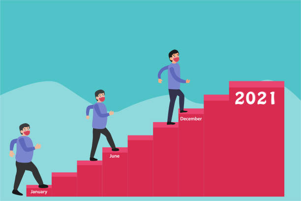 istock Overweight man climbing stairs for weight loss 1315105563