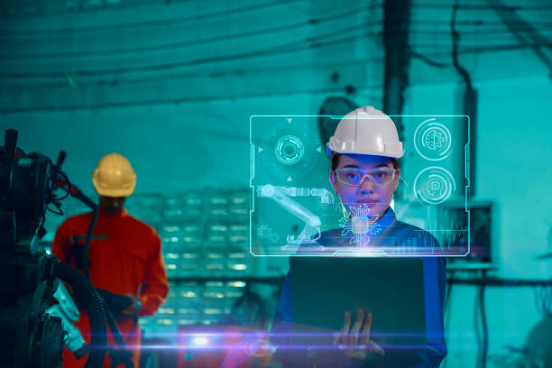 istock Engineering technology and industry 4.0 smart factory concept 1315107686