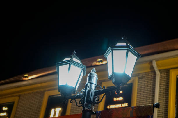 istock Street lights on the street 1315108103