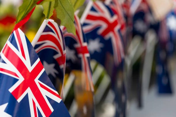 istock Australian Flags for ANZAC Day 1315111260
