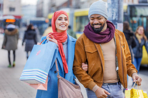 istock A Multi-Ethnic Couple is Enjoying in Relaxing Day for Shopping. 1315123328