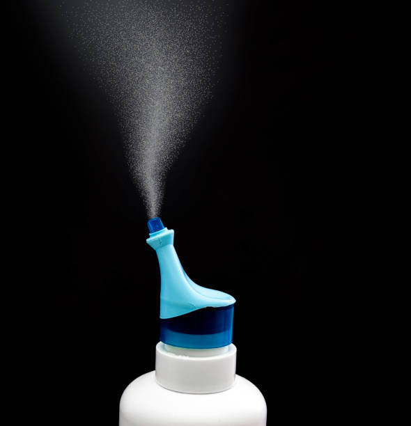 istock A children nasal spray on a black background 1315125719