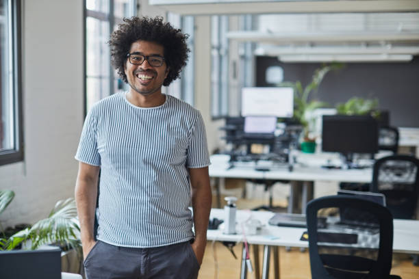 istock A businessperson standing at modern workplace. 1315131271