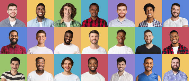 istock Composite collage of happy diverse multicultural men 1315135374