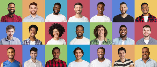 istock Composite set of optimistic diverse multiracial males 1315136088