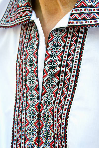 istock National Ukrainian embroidered shirt pattern 1315139460