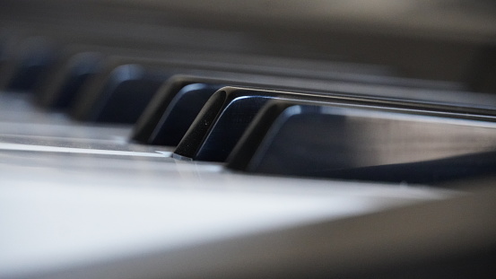 Piano Close up image of Keys notes