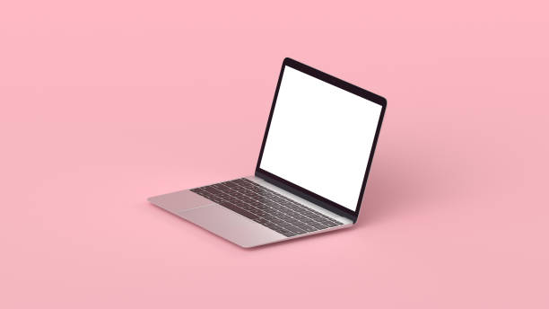 istock Mockup of Modern Laptop with Blank Screen. 1315139648