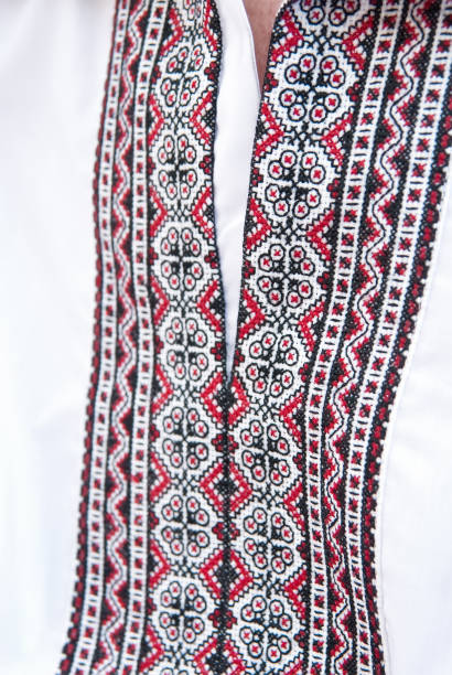 istock National Ukrainian embroidered shirt pattern 1315139757
