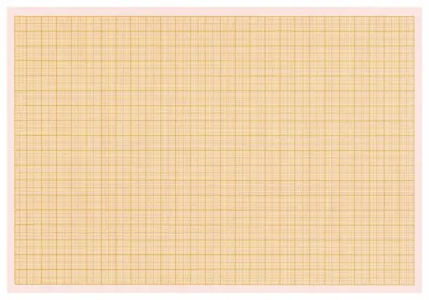 Photo of Brown graph paper - isolated