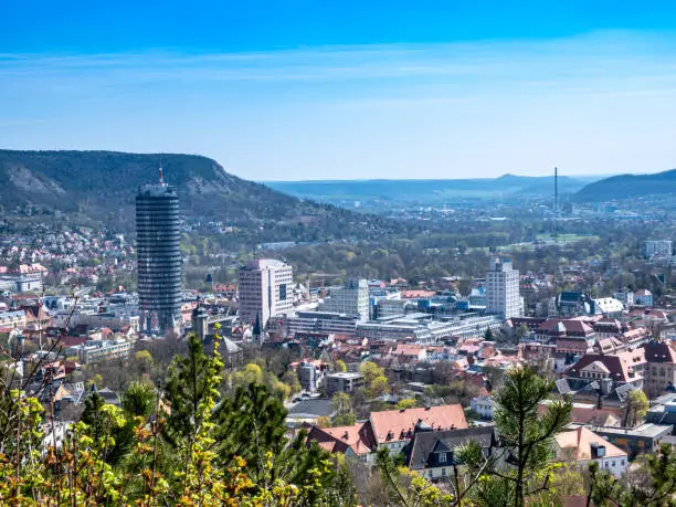 View of the city of Jena in Thuringia