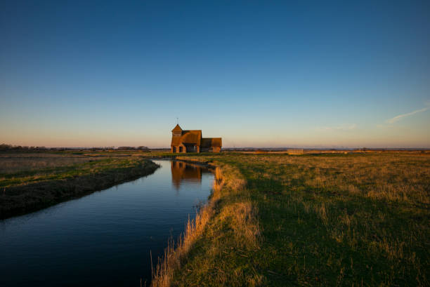 istock St Thomas Becket Church, Fairfield, Kent. 1315143381