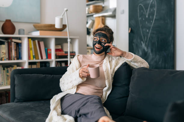 istock woman enjoying time at home 1315149774