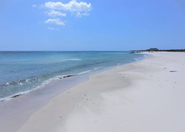 istock blue sky and sea and white beach 1315149799