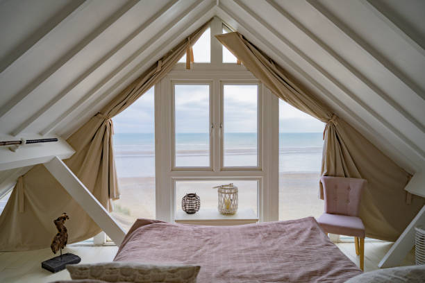 Second story ocean view from Camber Sands beach house