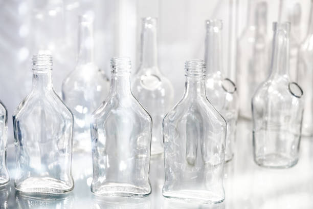 istock Empty bottles for wine in shop 1315158990