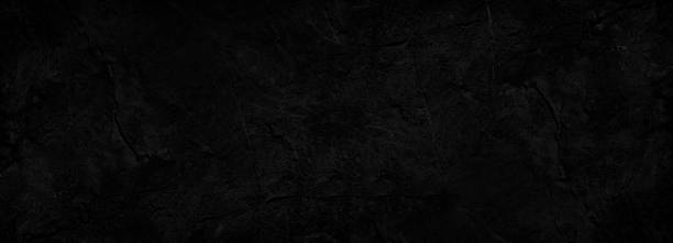 istock Black abstract background. Dark rock texture. Black stone background with copy space for design. Web banner. 1315159753