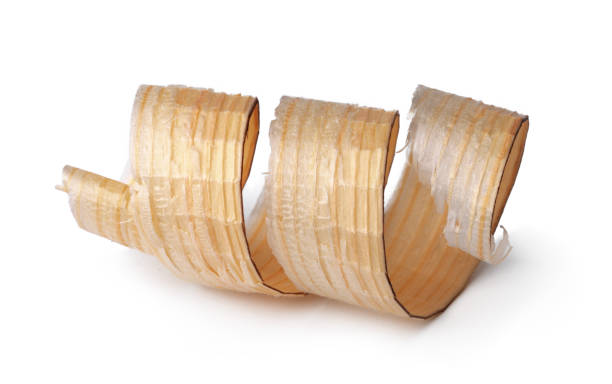 istock Wood shavings isolated on white background 1315160696