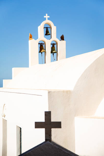 istock Domes, steeples and bells of Santorini, Greece 1315161206