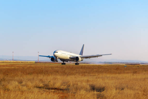 istock Passenger plane takes off from runway in airport 1315161678