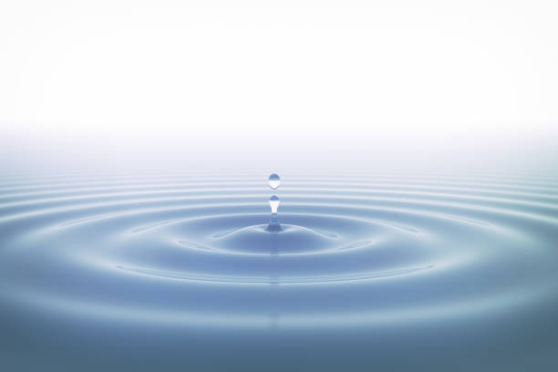 istock Water drop close up with white background 1315165866