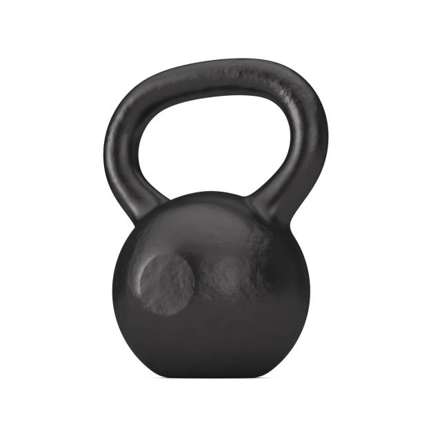 istock Fitness Concept. Black Iron Dumbbell Weight. 3d Rendering 1315170114