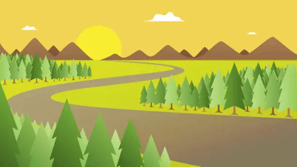 Vector illustration of Landscape