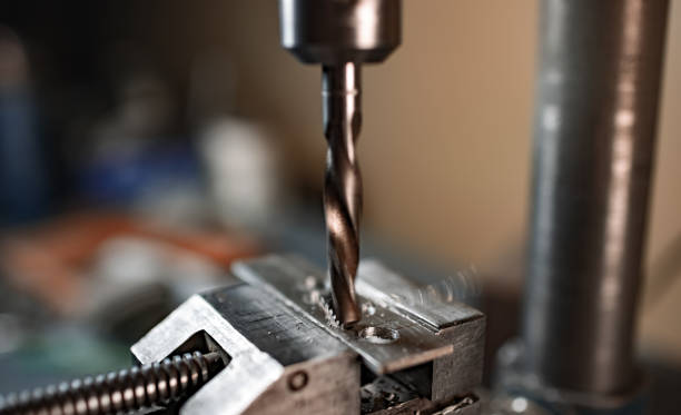 istock Drill close-up at the workplace in workshop 1315179845