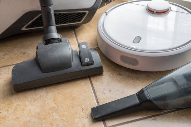 istock Three different types of vacuum cleaners for cleaning your home floor 1315197443