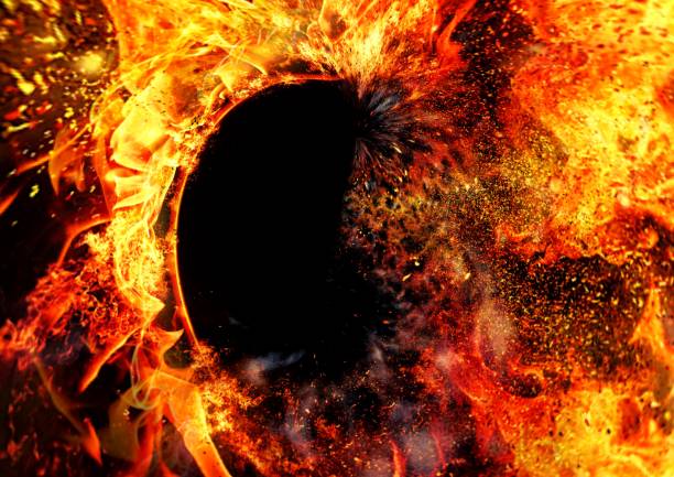 istock Abstract background with swirling flames 1315197750