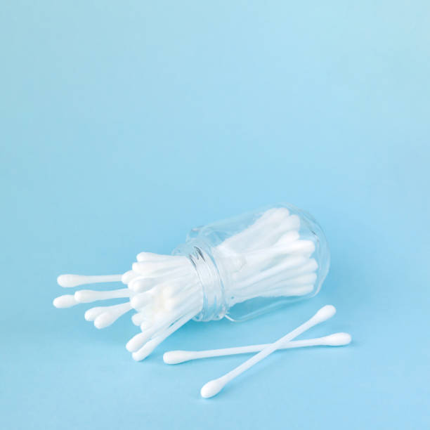 istock White cotton swabs or buds for personal hygiene in jar 1315209113