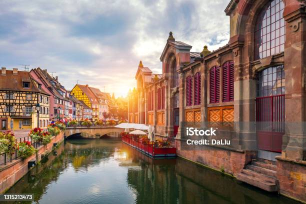 Colmar Alsace France Petite Venice Water Canal And Traditional Half Timbered Houses Colmar Is A Charming Town In Alsace France Beautiful View Of Colorful Romantic City Colmar France Alsace Stock Photo - Download Image Now