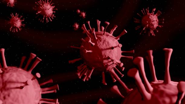istock Group of red coronavirus cells 1315220643