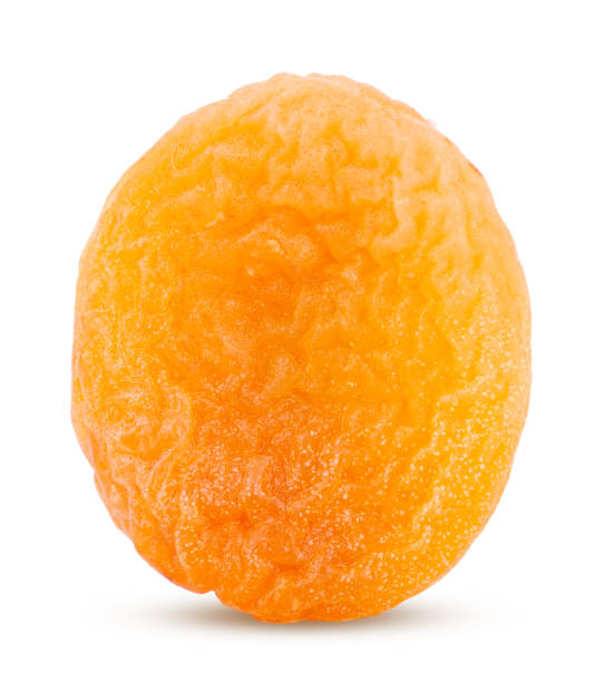 istock Dried apricots close-up on a white background. 1315221468