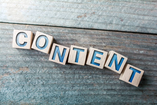 Content Written On Blocks On A Wooden Board