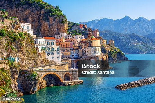 istock Atrani town on Amalfi coast, Sorrento, Italy 1315226373