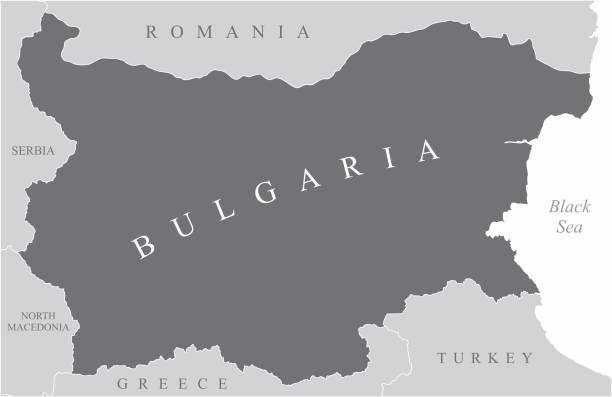 карта региона болгария - brazil serbia stock illustrations