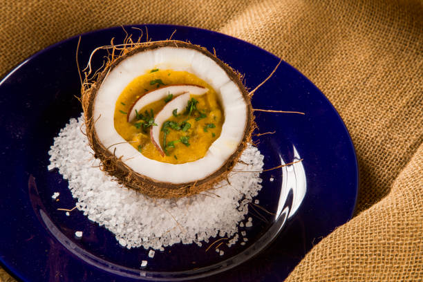 istock Sururu soup inside a coconut. Brazilian dish. 1315232960
